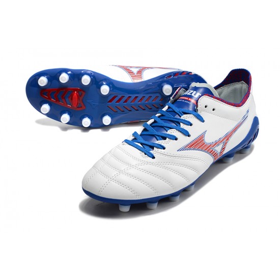 Kopacky Mizuno Morelia Neo Iii Pro AG Low Bílý Dark Modrý Pánské