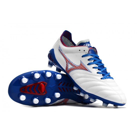 Kopacky Mizuno Morelia Neo Iii Pro AG Low Bílý Dark Modrý Pánské