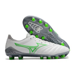 Kopacky Mizuno Morelia Neo Iii Pro AG Low Bílý Šedá Zelená Pánské  