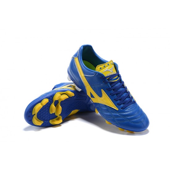 Kopacky Mizuno Wave Cup Legend FG Modrý Žlutý Low Pánské