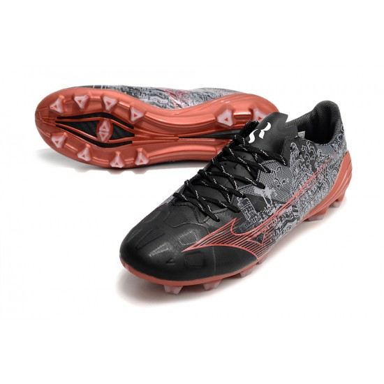 Kopacky Mizuno Alpha Made In Japan Fg Low Černá Šedá Hnědý Pánské