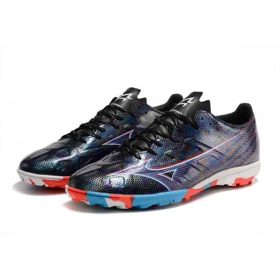 Kopacky Mizuno Alpha Made In Japan Tf Low Černá Dark Modrý Pánské