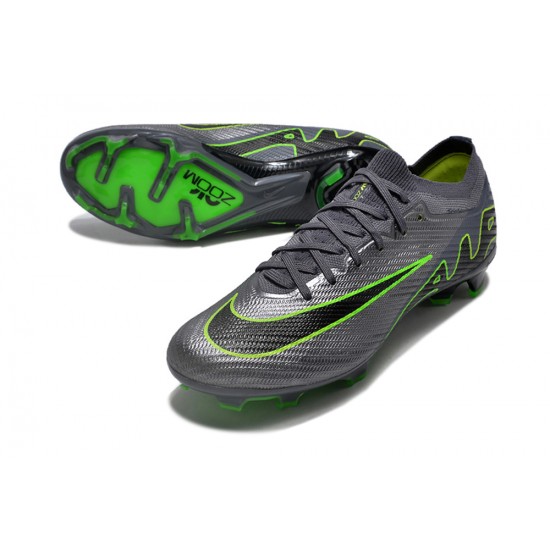 Kopacky Nike Air Zoom Mercurial Vapor XV Elite FG Low Černá Šedá Zelená Pánské Dámské