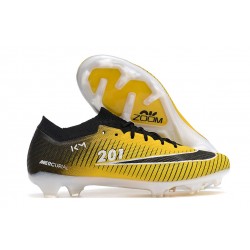 Kopacky Nike Air Zoom Mercurial Vapor XV Elite FG Low Černá Bílý Žlutý Pánské Dámské