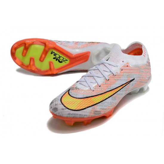 Kopacky Nike Air Zoom Mercurial Vapor XV Elite FG Low Oranžovýý Žlutý Bílý Pánské Dámské