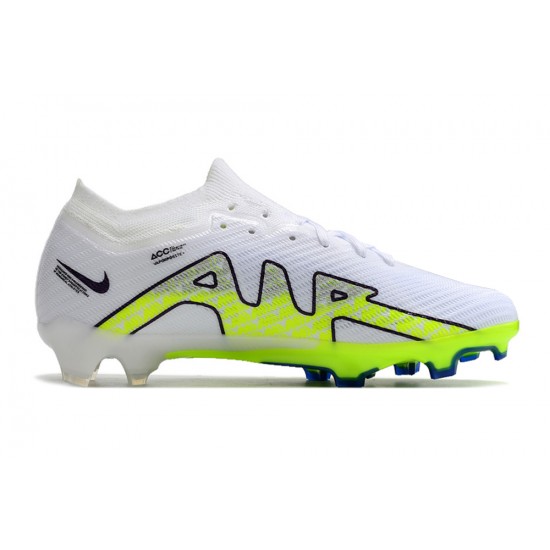 Kopacky Nike Air Zoom Mercurial Vapor XV Elite FG Low Bílý Zelená Modrý Pánské Dámské