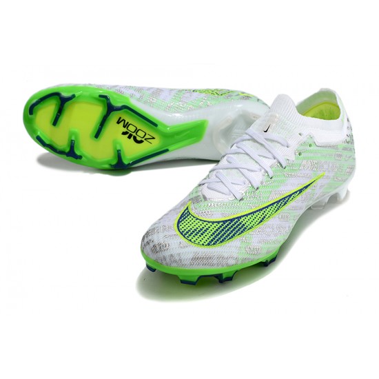 Kopacky Nike Air Zoom Mercurial Vapor XV Elite FG Low Bílý Žlutý Zelená Pánské Dámské