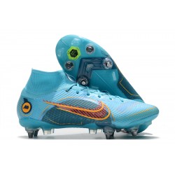 Kopacky Nike Mercurial Superfiy VIII Elite SG PRO Anti Clog High Modrý Pánské 