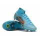 Kopacky Nike Mercurial Superfiy VIII Elite SG PRO Anti Clog High Modrý Pánské