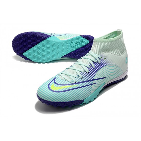 Kopacky Nike Mercurial Superfly 8 Academy TF High Turqoise Pánské