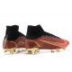 Kopacky Nike Mercurial Superfly 8 Elite FG High Černá Hnědý Zlato Pánské