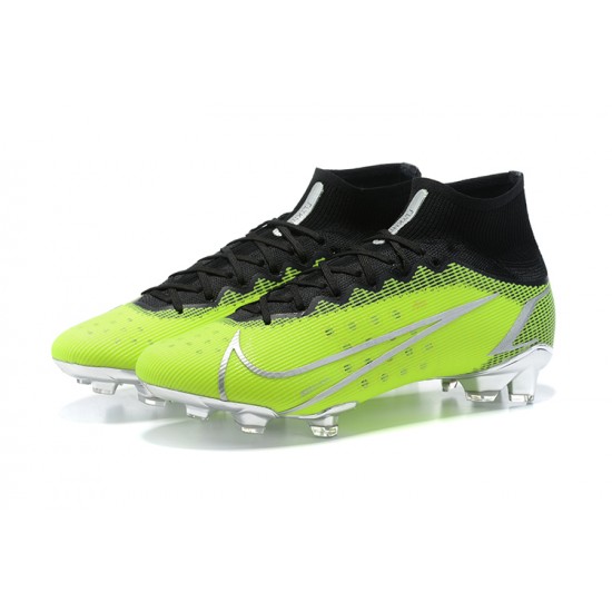 Kopacky Nike Mercurial Superfly 8 Elite FG High Černá Zelená Zlato Pánské