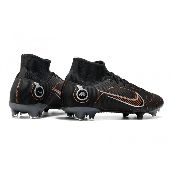 Kopacky Nike Mercurial Superfly 8 Elite FG High Černá Šedá Hnědý Pánské