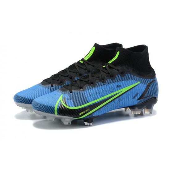 Kopacky Nike Mercurial Superfly 8 Elite FG High Modrý Černá Pánské