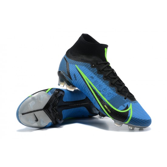 Kopacky Nike Mercurial Superfly 8 Elite FG High Modrý Černá Pánské