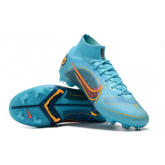 Kopacky Nike Mercurial Superfly 8 Elite FG High Modrý Pánské Dámské