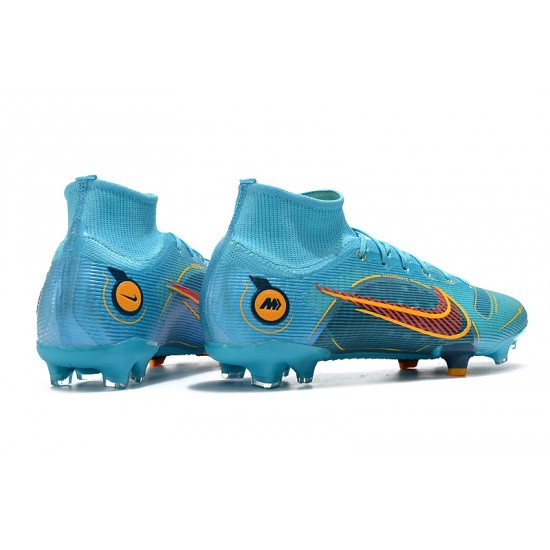 Kopacky Nike Mercurial Superfly 8 Elite FG High Modrý Pánské Dámské