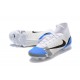 Kopacky Nike Mercurial Superfly 8 Elite FG High Bílý Modrý Pánské