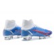 Kopacky Nike Mercurial Superfly 8 Elite FG High Bílý Modrý Zlato Pánské