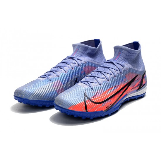 Kopacky Nike Mercurial Superfly 9 Elite TF High Modrý Růžový Černá Pánské