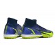 Kopacky Nike Mercurial Superfly 9 Elite TF High Dark Modrý Žlutý Pánské