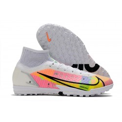 Kopacky Nike Mercurial Superfly 9 Elite TF High Růžový Černá Bílý Pánské 