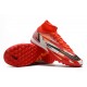 Kopacky Nike Mercurial Superfly 9 Elite TF High Červené Bílý Pánské