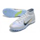 Kopacky Nike Mercurial Superfly 9 Elite TF High Bílý Modrý Pánské