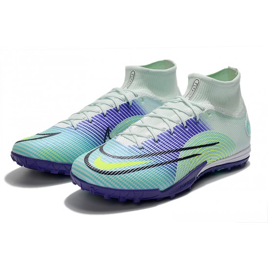 Kopacky Nike Mercurial Superfly 9 Elite TF High Bílý Turqoise Nachový Multi Pánské