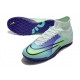 Kopacky Nike Mercurial Superfly 9 Elite TF High Bílý Turqoise Nachový Multi Pánské