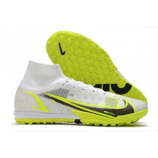 Kopacky Nike Mercurial Superfly 9 Elite TF High Žlutý Bílý Černá Pánské