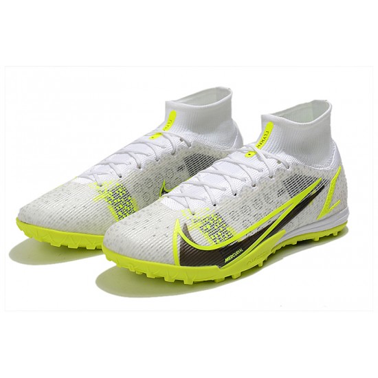 Kopacky Nike Mercurial Superfly 9 Elite TF High Žlutý Bílý Černá Pánské