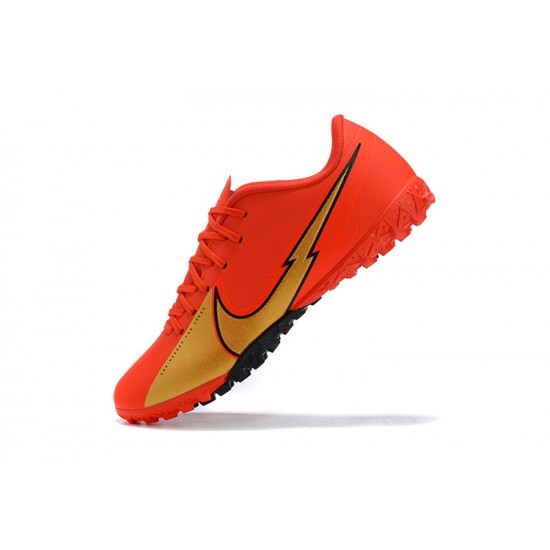 Kopacky Nike Mercurial Vapor 13 Academy TF Zlato Oranžovýý Low Pánské