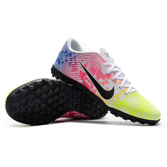 Kopacky Nike Mercurial Vapor 13 Academy TF Low Modrý Růžový Žlutý Pánské