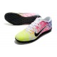 Kopacky Nike Mercurial Vapor 13 Academy TF Low Modrý Růžový Žlutý Pánské