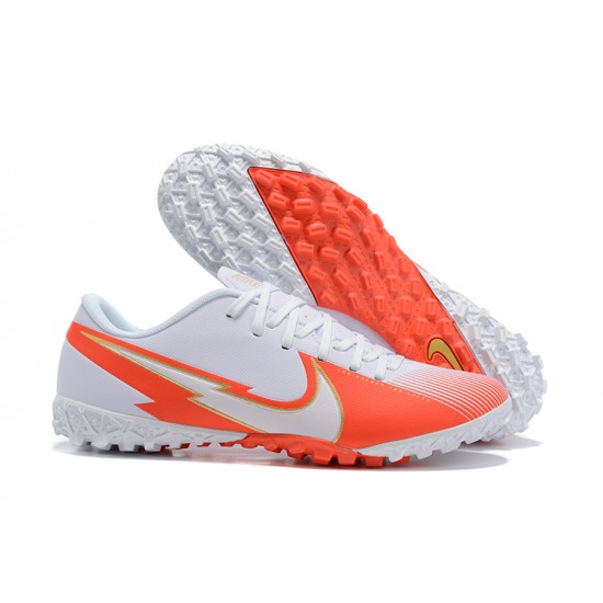 Kopacky Nike Mercurial Vapor 13 Academy TF Bílý Oranžovýý Low Pánské