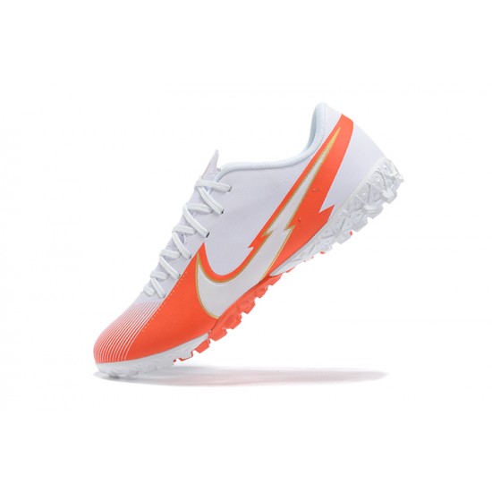 Kopacky Nike Mercurial Vapor 13 Academy TF Bílý Oranžovýý Low Pánské Kopacky Nike Mercurial Vapor 13 Academy TF Bílý Oranžovýý Low Pánské