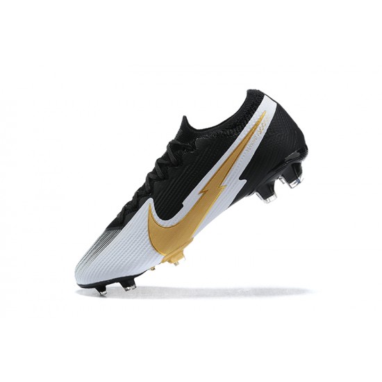 Kopacky Nike Mercurial Vapor 13 Elite FG Černá Zlato Bílý Low Pánské