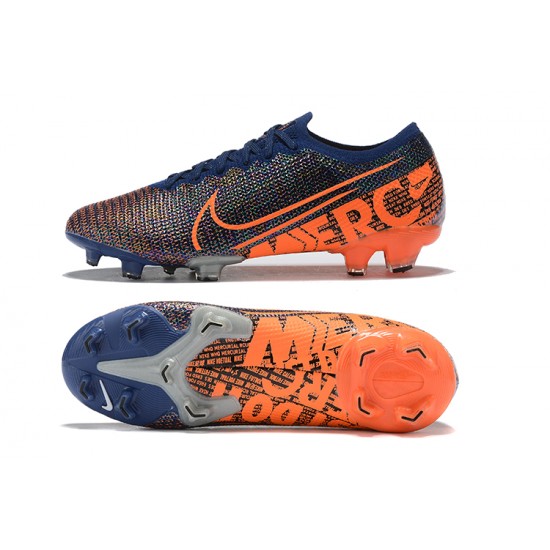 Kopacky Nike Mercurial Vapor 13 Elite FG Modrý Oranžovýý Low Pánské