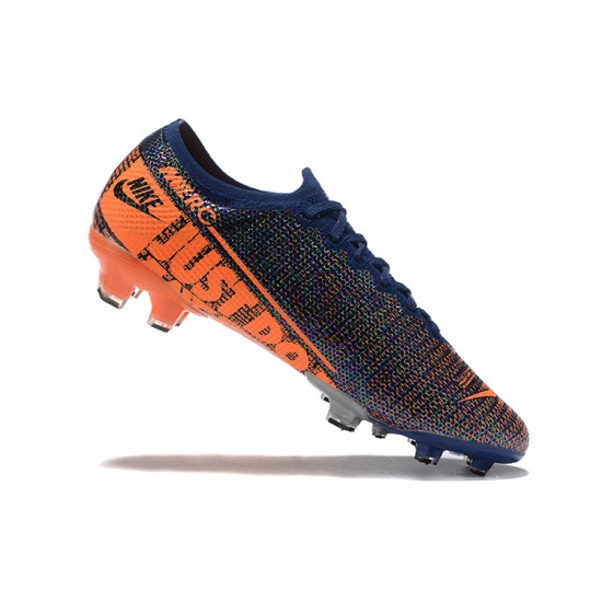 Kopacky Nike Mercurial Vapor 13 Elite FG Modrý Oranžovýý Low Pánské