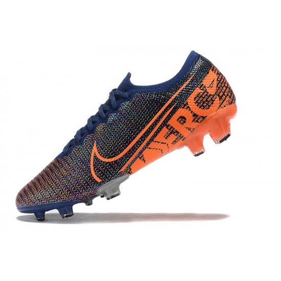 Kopacky Nike Mercurial Vapor 13 Elite FG Modrý Oranžovýý Low Pánské