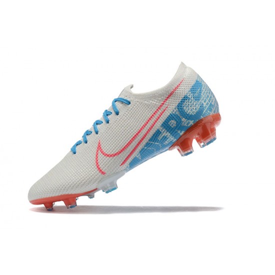 Kopacky Nike Mercurial Vapor 13 Elite FG LightModrý Oranžovýý Bílý Low Pánské