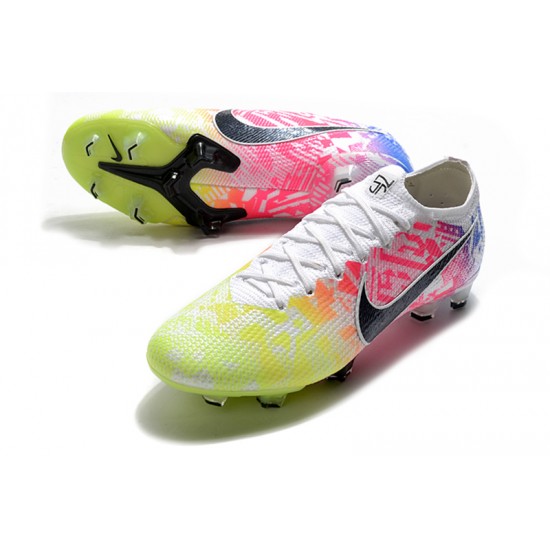 Kopacky Nike Mercurial Vapor 13 Elite FG Low Růžový Žlutý Modrý Pánské