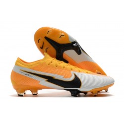 Kopacky Nike Mercurial Vapor 13 Elite FG Low Bílý Oranžovýý Černá Pánské 