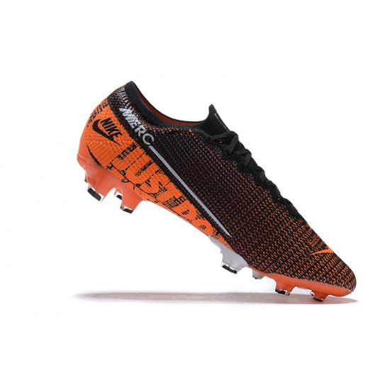 Kopacky Nike Mercurial Vapor 13 Elite FG Oranžovýý Černá Bílý Low Pánské