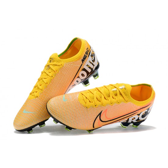 Kopacky Nike Mercurial Vapor 13 Elite FG Oranžovýý Žlutý Červené Černá Low Pánské