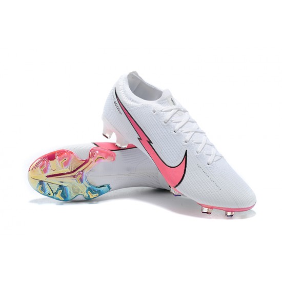 Kopacky Nike Mercurial Vapor 13 Elite FG Růžový Modrý Bílý Low Pánské