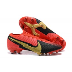 Kopacky Nike Mercurial Vapor 13 Elite FG Červené Černá Zlato Low Pánské 