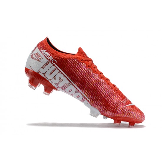 Kopacky Nike Mercurial Vapor 13 Elite FG Červené Bílý Low Pánské