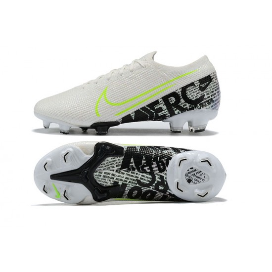 Kopacky Nike Mercurial Vapor 13 Elite FG Bílý LightZelená Černá Low Pánské